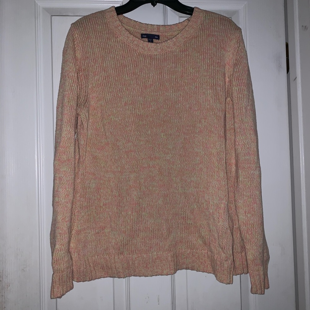 Pink and yellow sweater